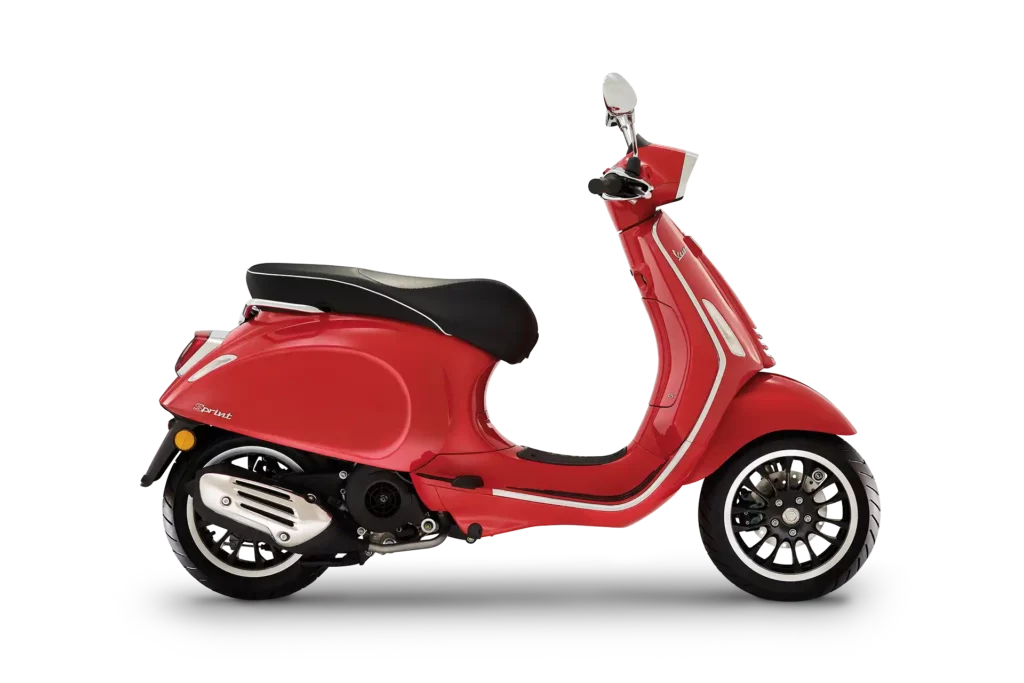 Vespa Sprint rot coraggioso